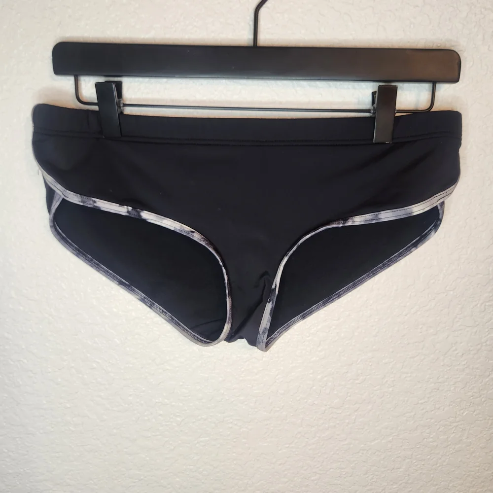 TYR Black Women's Swim Bottoms with Gray Trim